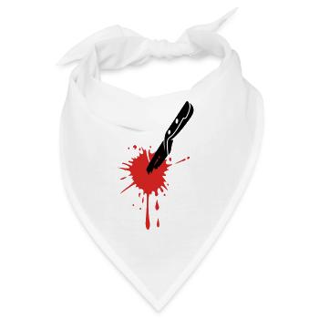 BLOOD MESSER - Bandana - Weiß - Vorne