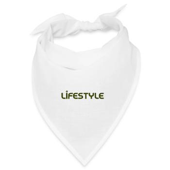 Lifestyle font design street fashion - Bandana - Weiß - Vorne