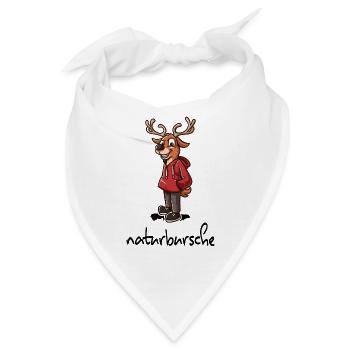 naturbursche waldbaden shinrin yoku waldmeditation - Bandana - Weiß - Vorne