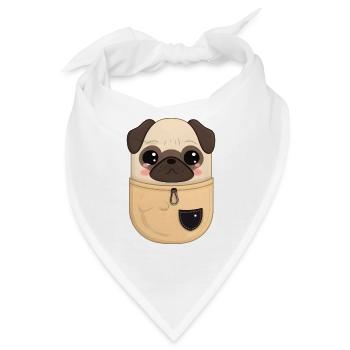 Kawaii Taschen Mobs - Bandana - Weiß - Vorne