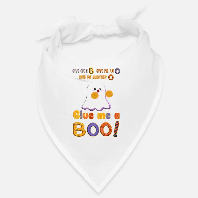 Süßer Halloween Cheerleader Ghost mit Pompons Bandana