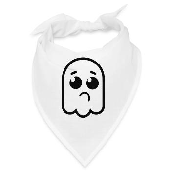 Symbol Minimalismus - Bandana - Weiß - Vorne
