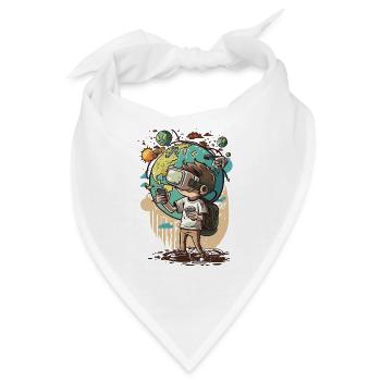 Virtueller Visionär - Bandana - Weiß - Vorne
