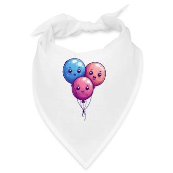 Ballons für Kinder - Bandana - Weiß - Vorne