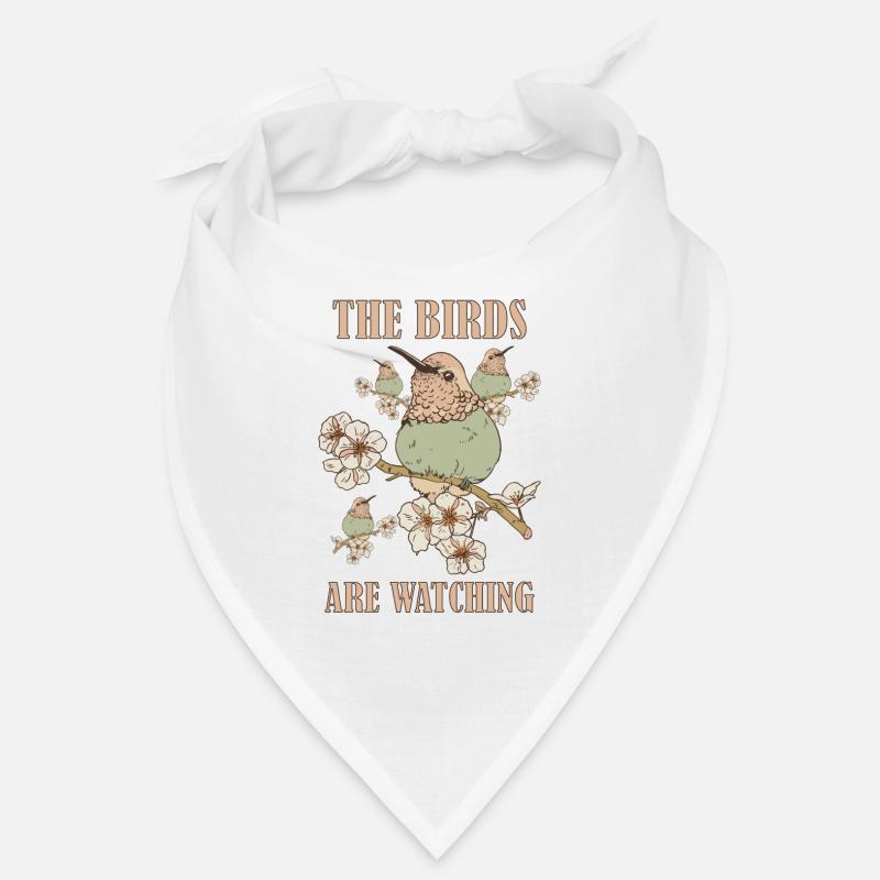 Les oiseaux regardent le graphisme vintage Bandana