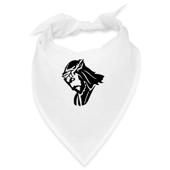 Jesus Christus - Bandana - Weiß - Vorne