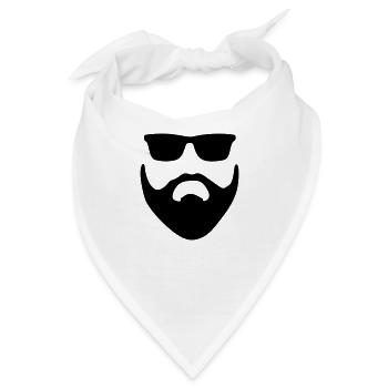 Hipster - Bandana - Weiß - Vorne