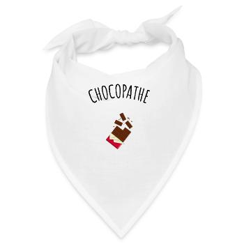 Chocopathe, Gourmet-Schokoladen-Humor - Bandana - Weiß - Vorne