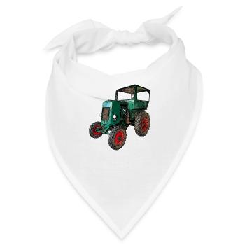 Traktor DDR Aktivist RS03 - Bandana - Weiß - Vorne