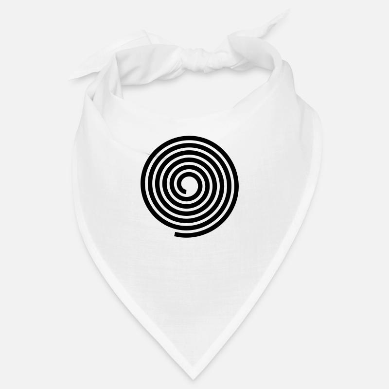 Spirals pattern vector template Bandana