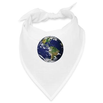 Planet Erde - Bandana - Weiß - Vorne