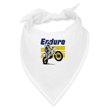 Enduro - Offroad - Motorradgeländesport - Bandana - Weiß - Vorne
