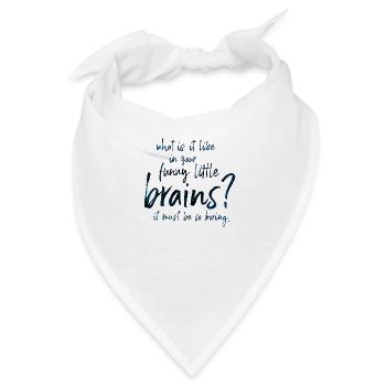 Funny Little Brains - Bandana - Weiß - Vorne