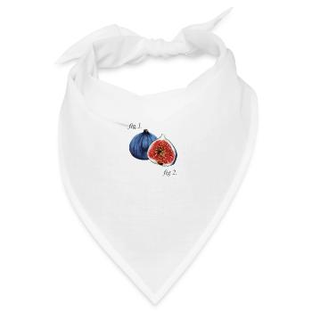 Abb1. Feigen Diagramm. - Bandana - Weiß - Vorne