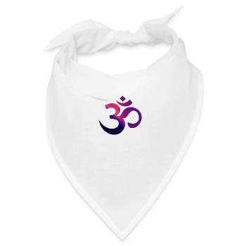 Om - Psy Pink - Bandana - Weiß - Vorne