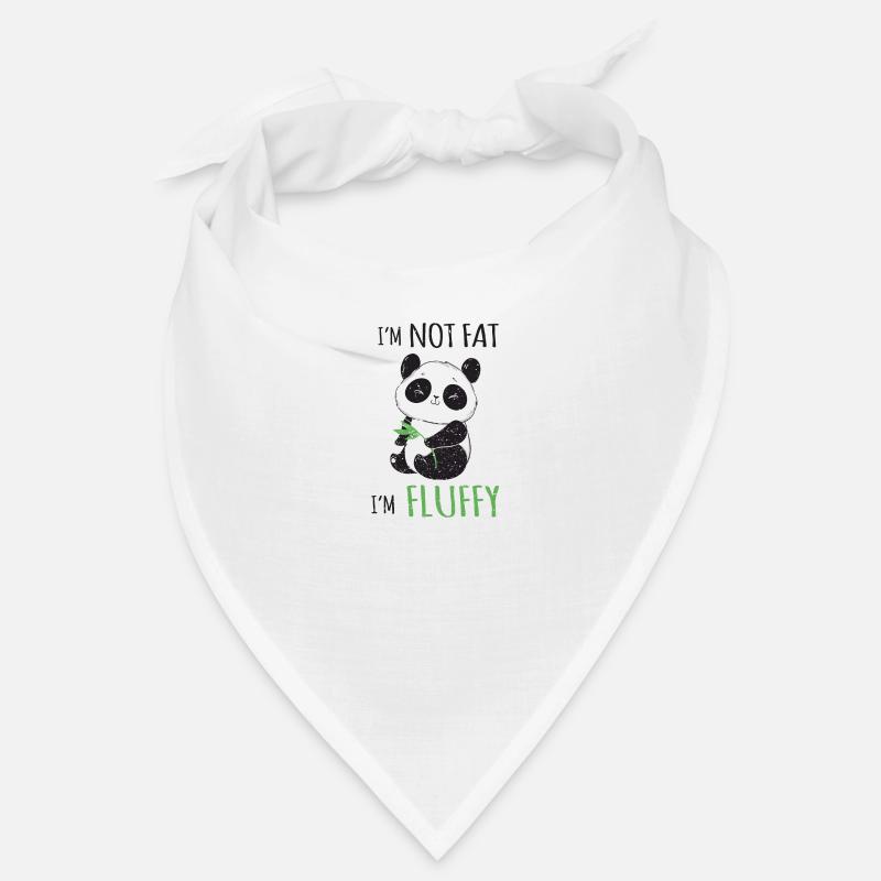 I'm not fat I'm fluffy lustiges Panda Bär Design Bandana