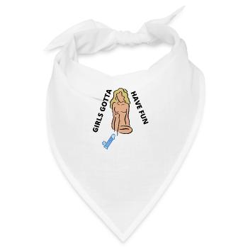 Lustige Mädchen - Bandana - Weiß - Vorne