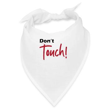 Nicht Tasten - Bandana - Weiß - Vorne