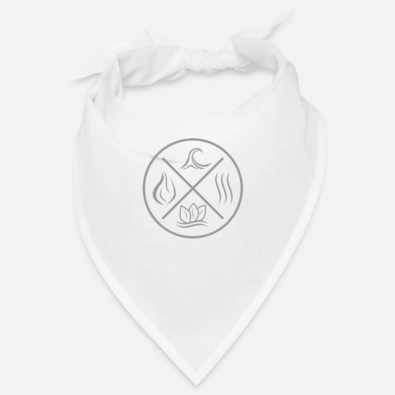 Les 4 éléments - feu, eau, terre, air Bandana