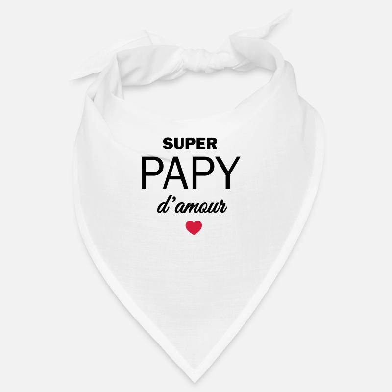 Super papy d'amour - Bandana - blanc