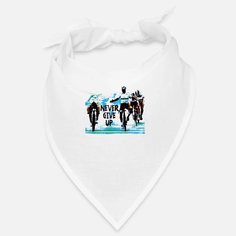never give up - cyclisme Bandana