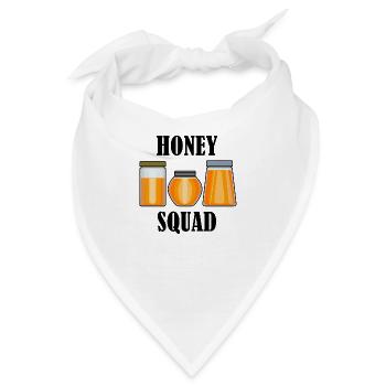 Honey Squad Wildbienen Imker - Bandana - Weiß - Vorne