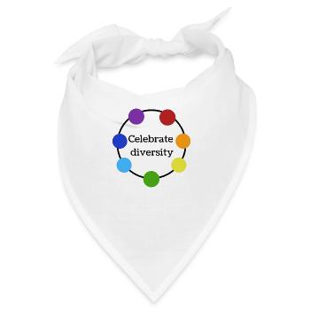 Celebrate differences - Bandana - Weiß - Vorne