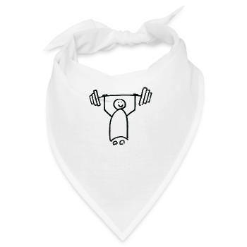starkes Mädchen - Bandana - Weiß - Vorne