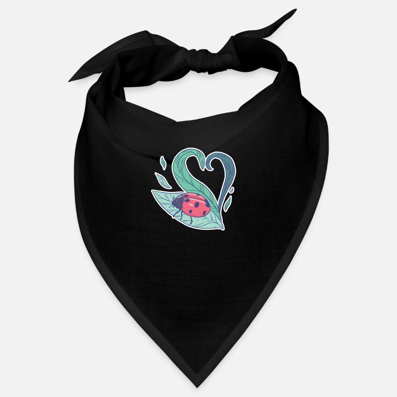 Cute ladybug on leaf Bandana