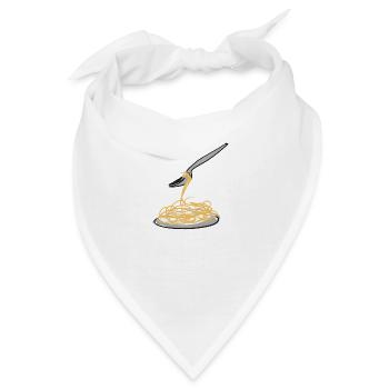 spaghetti symbol - Bandana - Weiß - Vorne