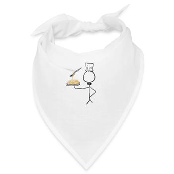 kochen koch - Bandana - Weiß - Vorne