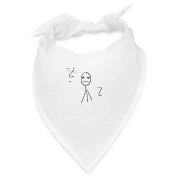 Fragezeichen Symbol - Bandana - Weiß - Vorne