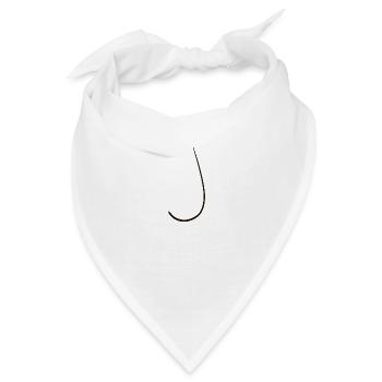 Buchstabe Wort - Bandana - Weiß - Vorne