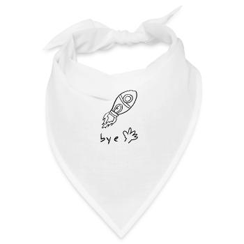 Rakete Tschüss - Bandana - Weiß - Vorne