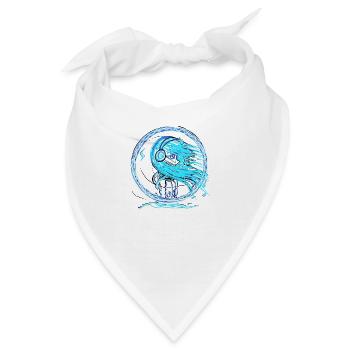 Musik Wasser - Bandana - Weiß - Vorne
