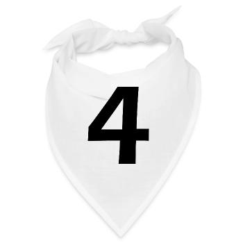 4 - Bandana - Weiß - Vorne