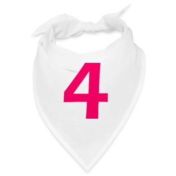 4 - Bandana - Weiß - Vorne