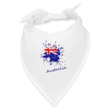 Australien - Australia - Bandana - Weiß - Vorne