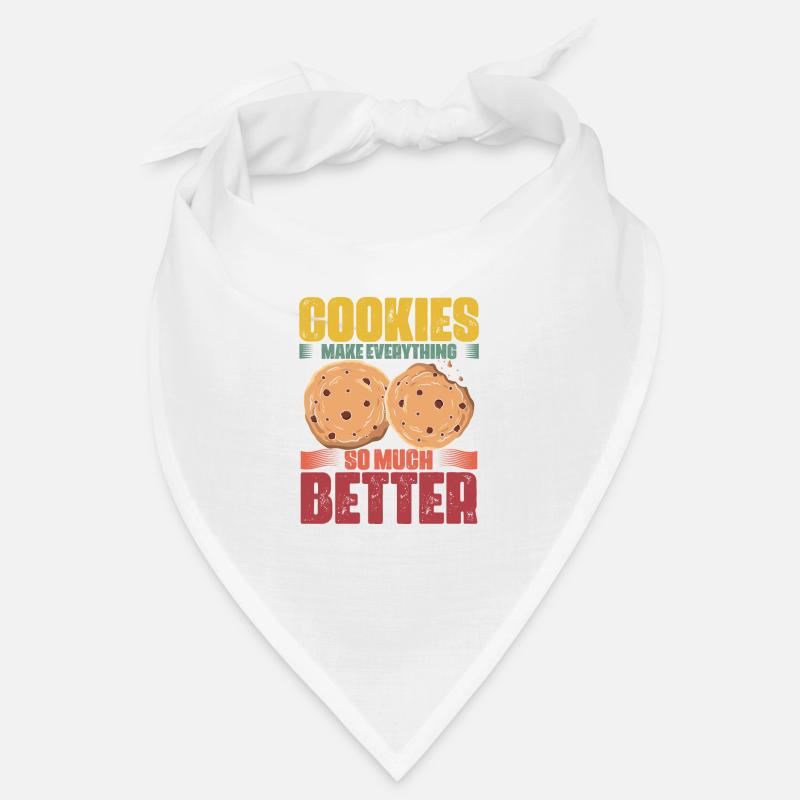 Cookies Make Everything Funny Cookie Eater Retro Bandana