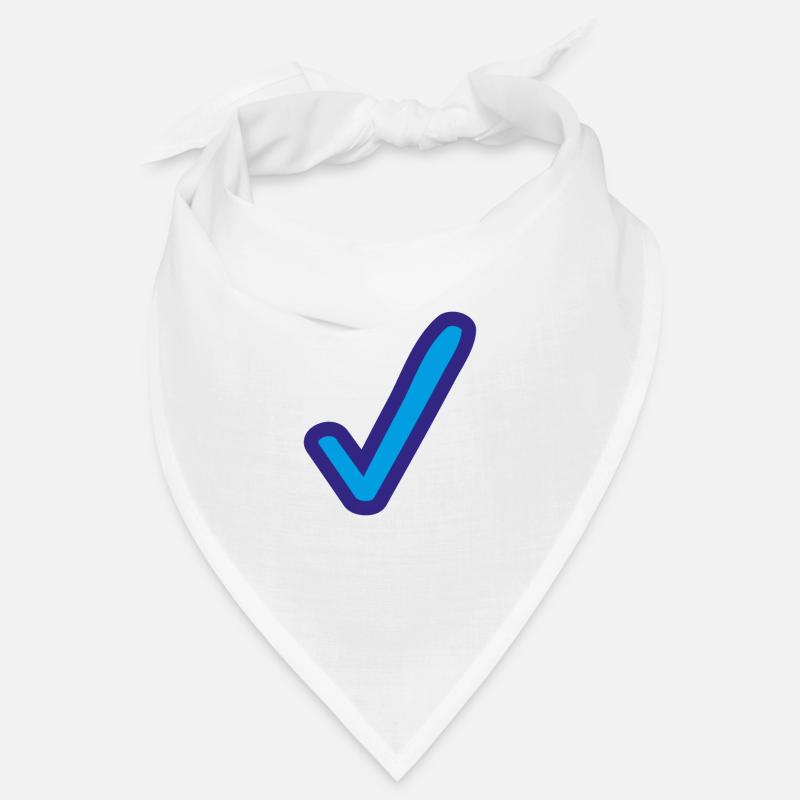 Blue check mark icon Bandana