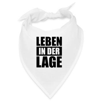 BUNDESWEHR LEBEN IN DER LAGE - Bandana - Weiß - Vorne