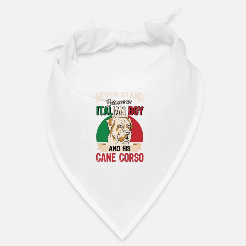 Italian Boy and His Cane Corso Bandana