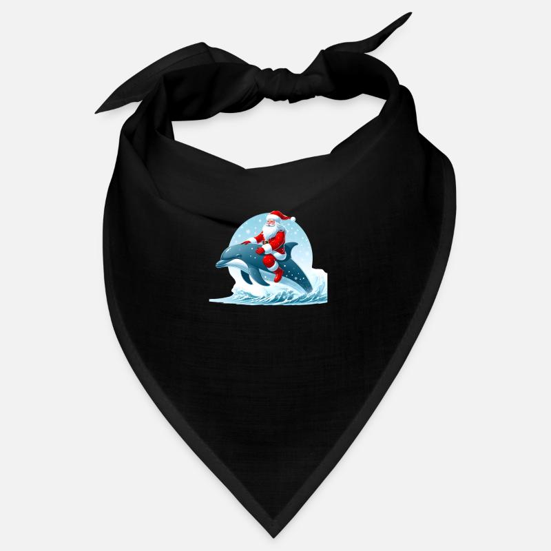 Delfin Weihnachtsmann Bandana