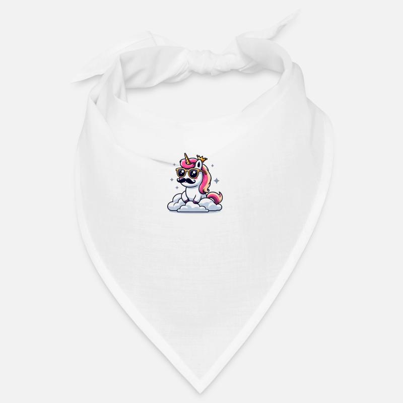 Einhorn mit Schnurrbart Bandana