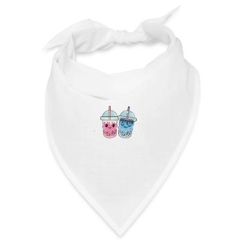 Lustiger Bubble Tea Spruch für einen Bubble Tea - Bandana - Weiß - Vorne