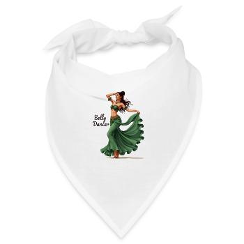 Bauchtanz Bauchtänzerin Bauchtanzkurse - Bandana - Weiß - Vorne