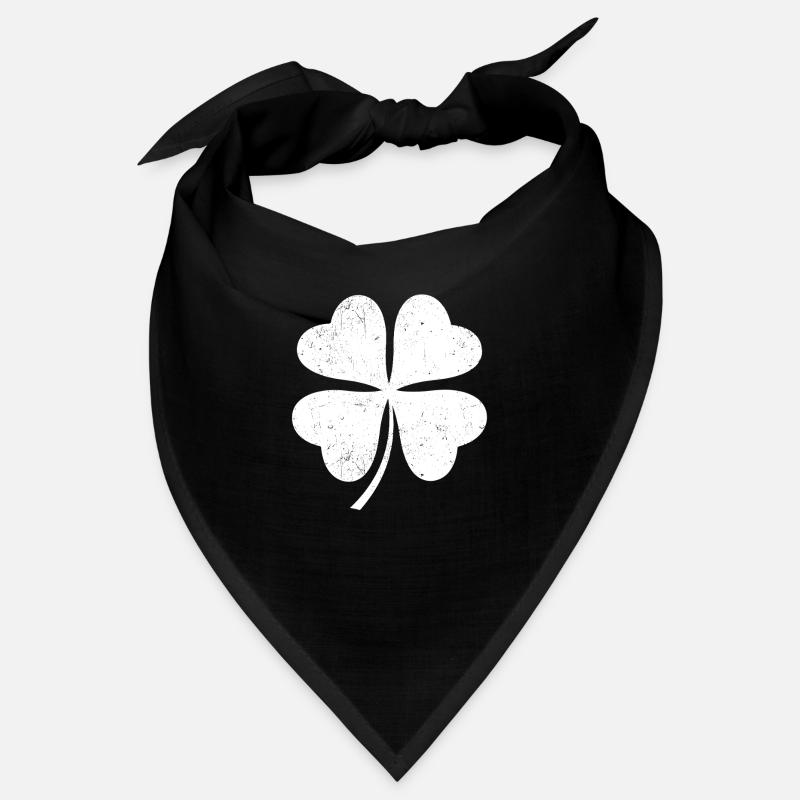 Weißes Kleeblatt Bandana