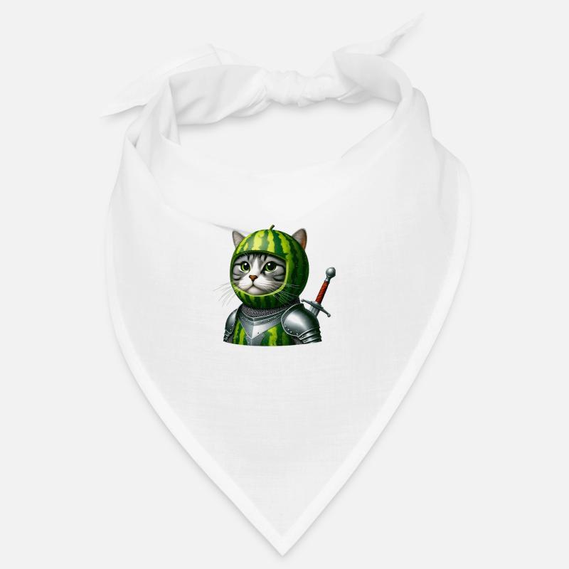 Chevalier chat pastèque Bandana