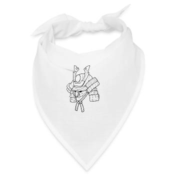 Helm Rüstung Samurai - Bandana - Weiß - Vorne