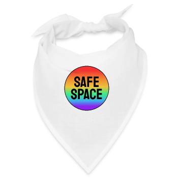 LGBT-sicherer Raum - Bandana - Weiß - Vorne